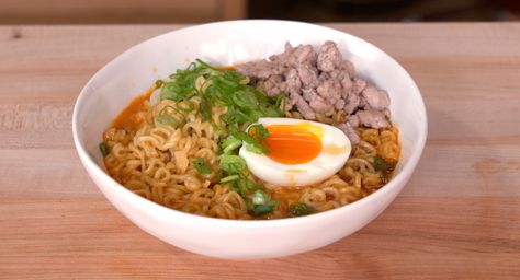 Turns out you can make homemade ramen without JUST following the package directions. Shin Black Ramen Recipe, Black Ramen, Joshua Weissman, Ramen Recipe, Homemade Ramen, Ramen Recipes, Ramen, Turn Ons, Canning