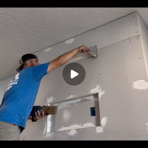 Aaron Kartchner on Instagram: "Thank your neighborhood dry wall installers. Those peeps don’t have an easy job. #howto #diy #drywall #howtodrywall #woodworker #fireplace" Drywall Fireplace, Diy Drywall, Dry Wall, Easy Jobs, Drywall, The Neighbourhood, Fireplace, Woodworking, Wall