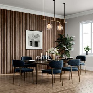 Wall Panels Dining Room, Wood Slat Wall, Acoustic Wall Panels, Acoustic Wall, Sound Absorbing, Slat Wall, Wall Panels, Wall Paneling, Dining Room