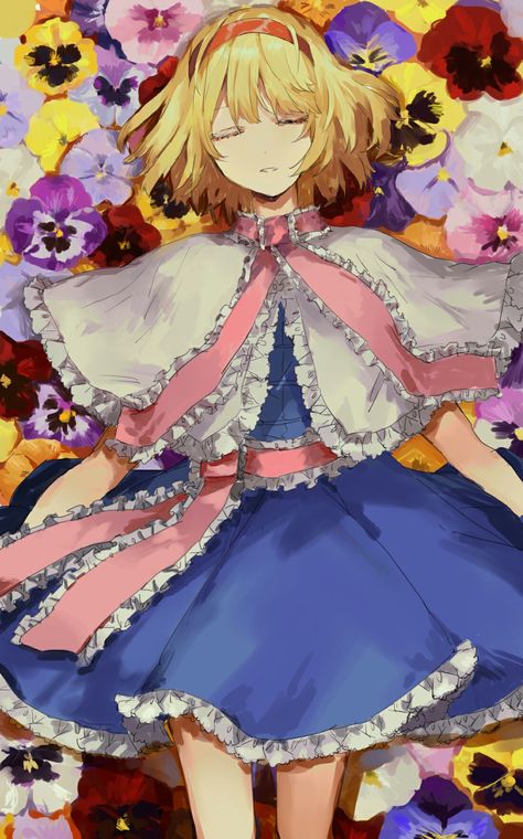 Alice Margatroid Alice Margatroid, Anime Flower, Touhou Anime, Anime Angel, Anime Movies, Manga Girl, Movies Online, Anime Images, Manga Art