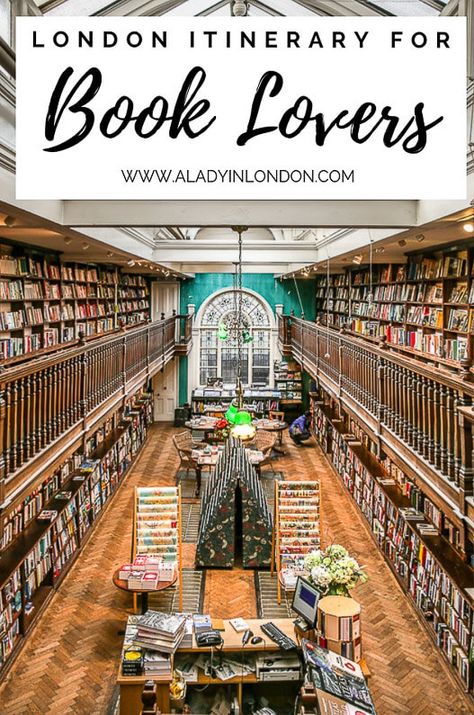 A London itinerary for book lovers, complete with bookshops, museums, libraries, and more. Click through for more on the A Lady in London blog.   #london #itinerary #books Daunt Books, Literary Travel, London Bucket List, London Itinerary, London Vacation, Travel Guide London, London Places, Things To Do In London, London Town