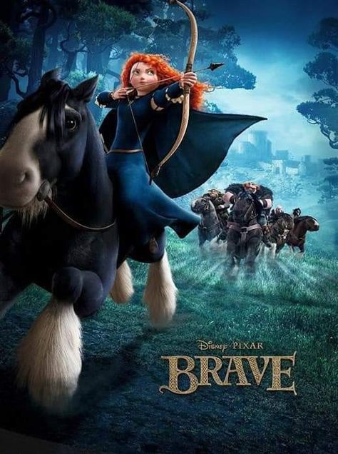 Brave Movie, French Movie Posters, Animated Movie Posters, New Disney Movies, Disney Brave, Childhood Movies, Movie Covers, Pixar Movies, Old Disney