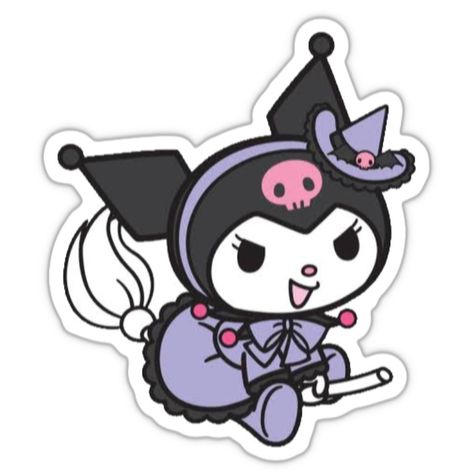 Kuromi Aesthetic Stickers, Kuromi Stickers Printable, Sanrio Stickers Printable, Stickers Kuromi, Kuromi Sticker, Kuromi Outfit, Hello Kitty Stickers, Karakter Sanrio, Kawaii Tattoo