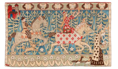 Gerhard Munthe TAPESTRY quotPrinsessen og gullfuglenequot Tapestry weave 141 Norwegian Tapestry, Gerhard Munthe, فن النسيج, Scandinavian Textiles, Aubrey Beardsley, Medieval Tapestry, Scandinavian Folk Art, Tapestry Art, Fairytale Art