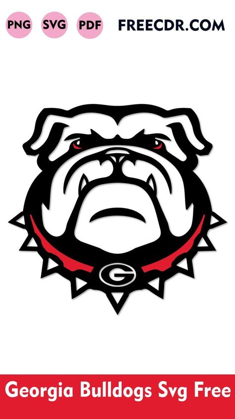 Pin on Cricut SVG Bulldogs Svg Free, Georgia Bulldogs Svg, Svg Free Cricut, Bulldogs Svg, Bulldog Images, Bulldog Drawing, Ga Bulldogs, Bulldog Tattoo, Georgia Dawgs