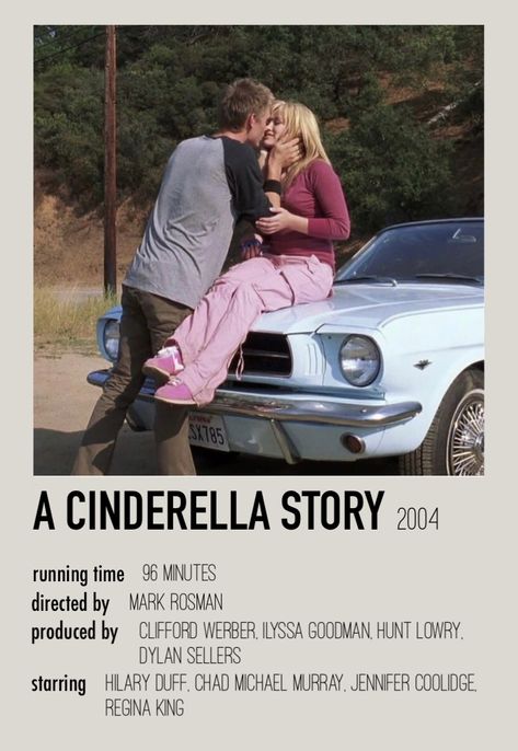 Sofia Carson Movies, A Cinderella Story Poster, A Cinderella Story 2004, Hilary Duff Movies, Cinderella Movie Poster, Girls Night Movies, Modern Cinderella, Another Cinderella Story, Cinderella Movie