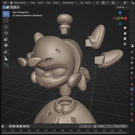 This is the preparation stage of the Echo model for 3D printing. Such segmentation helps to create highlights on the edges and more expressive shadows. I’m looking forward to seeing the model come to life through 3D printing and joining the Arttoy movement. . . . . . . . . . . #arttoy #blender3d #3dmodeling #3dcharacterdesign #cartoon #3dprinting #blendercommunity #3dartist #digitalart #sculpting #cgi #arttoyculture Vinyl Art Toys, Toy Art, Apa Aja, Blender 3d, 3d Artist, Designer Toys, 3d Characters, Vinyl Art, Zbrush