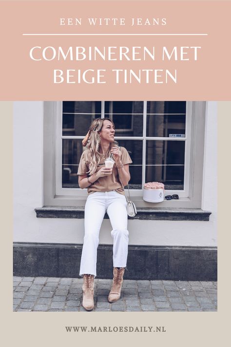 witte jeans combineren White Jeans, Fashion Inspo, Outfit Inspo, Pants, White, Trousers