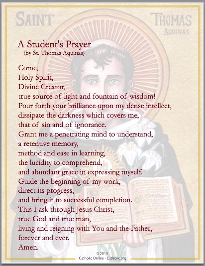 St Thomas Aquinas Prayer, Students Prayer, Prayer Before Class, Prayer Before Exam, Prayer Before Studying, Prayers Before Surgery, Classroom Prayer, Exam Prayer, Nurse Essentials