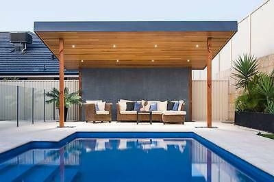 Perth Carpenter- Pergolas, Patios, Bali Huts, Decking much more | Carpentry | Gumtree Australia Perth City Area - Perth | 1126948184 Flat Roof Pergola, Pool Pergolas, Pavillion Backyard, Pool Lounges, Freestanding Patio, Pool Gazebo, Pool Paving, Privacy Screening, Pool Pergola