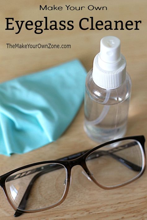 Homemade Eyeglass Cleaner - The Make Your Own Zone Diy Glasses Cleaner Spray, Diy Eye Glasses Cleaner Spray, Diy Eye Glass Cleaner, How To Clean Your Glasses Lenses, How To Clean Eye Glasses, Eyeglass Cleaner Diy, Eye Glasses Cleaner, Homemade Glass Cleaner, Cleaning Glasses