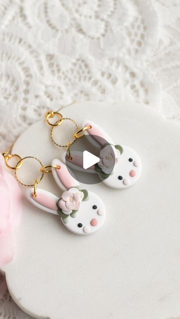 Wild Honey Clay on Instagram: "Bunny Florals in the making 🐰🌷 Launch Date: Saturday, February 3rd at 12pm pst ✨ • • • #clayearrings #clayart #claylove #polymerclayearrings #polymerclaycreations #polymerclayjewelry #springearrings #clayjewellery #clayjewelry #polymerclayflowers #handmadejewelry #handmadeearrings #springjewelry #pearlearrings #floralart #shop handmade #springvibes #spring2024 #earringsshop #earringshop #earringshandmade #uniqueearrings #earringstagram #earringslove #wildhoneyclay #easterbunny" February 3rd, Wild Honey, Spring Earrings, Earring Ideas, Spring Jewelry, January 29, Polymer Clay Flowers, Polymer Clay Creations, Polymer Clay Jewelry