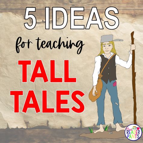 Tall Tales Anchor Chart, Folk Tales Stories, Folktale Activities, Tall Tale Anchor Chart, Teaching Tall Tales, Tall Tales Activities, Folk Tales Activities, Teaching Fables, Halloween Read Alouds