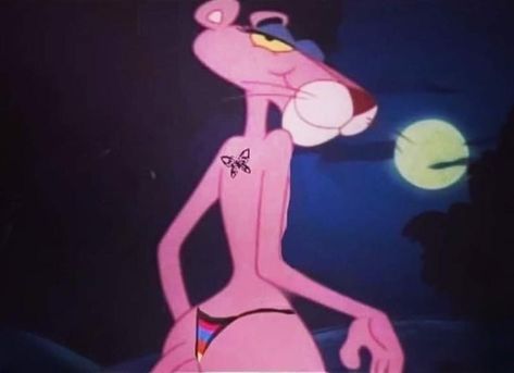 Pink Panther Pfp, Pink Panther Aesthetic, Pink Panther Wallpapers, Panthere Rose, Baddie Pfp, Pink Panther Cartoon, Cartoon Ideas, Dope Cartoons, The Pink Panther