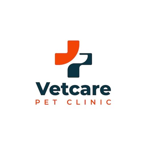 Vet care logo clinic health care hospita... | Premium Vector #Freepik #vector #logo Pet Hospital Logo, Pet Clinic Logo, Vet Clinic Logo, Logo Clinic, Vet Logo, Software Logo, Health Care Hospital, Hospital Logo, Clinic Logo