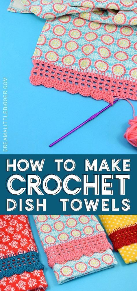 Crochet Edging And Borders, Dish Towels Diy, Different Halloween Costumes, Crochet Dish Towels, Patterned Tea Towels, Crochet Edge, Diy Towels, Crochet Towel, Be Simple