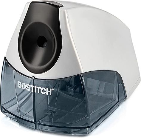 Bostitch Personal Electric Pencil Sharpener - Electrical Automatic Powerful Motor for Fast Sharpening - Compact Electric Sharpener - Includes Sharpening Tray & Safety Switch for Home, School, Office Electric Sharpener, Electric Pencil Sharpener, Pencil Sharpeners, Pencil Sharpener, Sharpeners, Gifts For An Artist, Home School, Makeup Kit, School Office