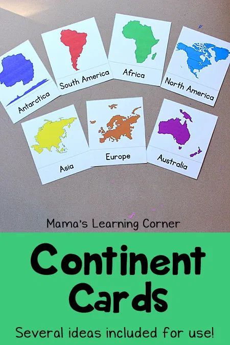 Printable Maps Of The 7 Continents, Continent And Oceans Activities, 7 Continents Activities Free Printable, Continents Activities, Montessori Geography, Learning Corner, Geography For Kids, Geography Activities, The Continents