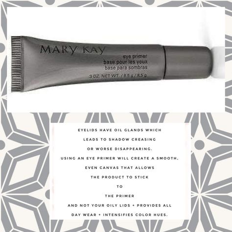 Mary Kay Primer Products, Mary Kay Eye Primer, New Mary Kay Eye Makeup Remover, Mary Kay Indulge Soothing Eye Gel, Mary Kay Serum C + E, Mary Kay Eyes, Mary Kay Facebook, Eye Primer, Mary Kay