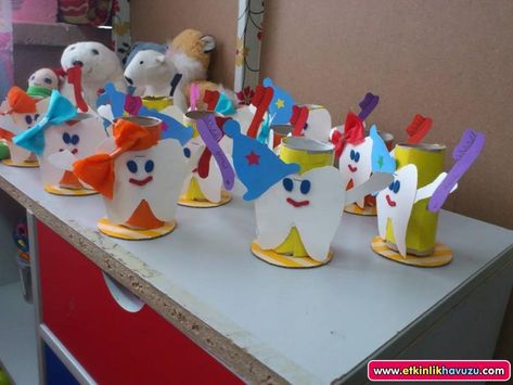 Dental Health Preschool Activities, Tooth Preschool, Dental Health Preschool Crafts, Doctor Craft, Dental Health Crafts, Dental Health Preschool, Kids Dental Health, Dental Health Activities, Funny Crafts