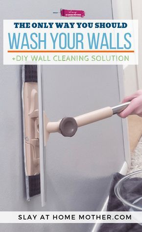 How To Wash Your Walls + DIY Wall Cleaning Solution #cleaninghacks #cleaningtips #slayathomemother - SLAYathomemother.com Wall Cleaning Solution, Wall Cleaning, Deep Cleaning Hacks, Cleaning Painted Walls, Washing Walls, Diy Wand, Glass Cooktop, Deep Cleaning Tips, Painted Walls