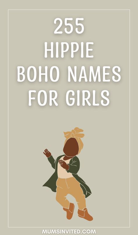 Get inspired by this list of aesthetic, pretty Hippie Boho earthy names for girls. They are the best nature-inspired girl names for babies or your female characters. Discover tons of uique, cute, meaningful, earthy girl names that will be perfect as cute middle names. Rare and beautiful, short & long earthy names are on trend for a reason, whether you're looking for writing inspiration, a rp name, username, character name or nature baby girl name in 2024, this is the list you need! Hippie Girl Names, Earthy Girl Names, Earthy Names, Hippie Baby Girl, Color Names Baby, Nature Girl Names, Hebrew Boy Names, Hebrew Girl Names, Cute Middle Names