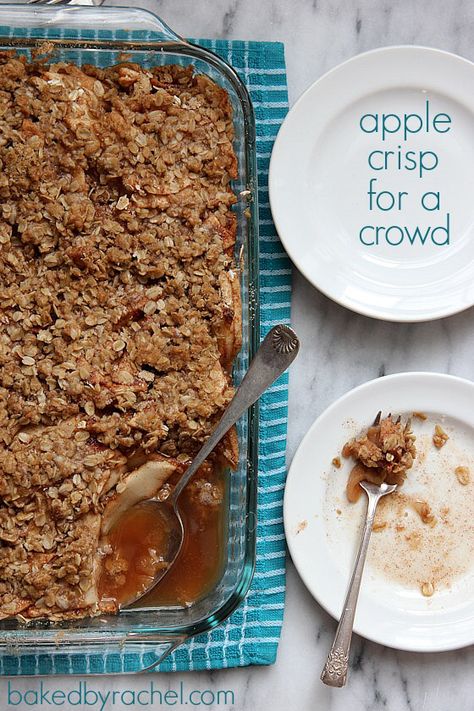 Apple Crisp For A Crowd, Thanksgiving Desserts For A Crowd, Fall Eats, Easy Apple Crisp Recipe, Apple Crisp Easy, Apple Crisp Recipe, Canned Apples, Apple Crisp Recipes, Desserts For A Crowd