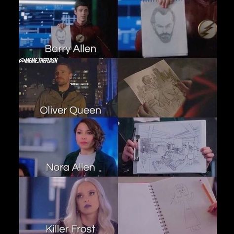 Flash Supergirl, Arrow Memes, Flash Funny, Queen Drawing, Superhero Shows, The Flash Grant Gustin, Dc Tv Shows, Superhero Memes, Killer Frost