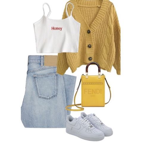 Sweatshirt Outfits, Outfit Cardigan, Outfits Polyvore, Baddie Outfits Casual, Really Cute Outfits, Teenage Fashion Outfits, Casual Style Outfits, Baddie Outfits, Mode Fashion