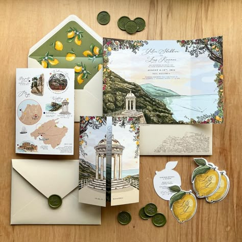 Aimee | Illustrator (@aimeewillowdesigns) • Instagram photos and videos Wedding Watercolor Painting, Destination Wedding Ireland, Map Invitation, Map Wedding Invitation, Design Wedding Invitation, Illustrated Wedding Invitations, Order Of Events, Bespoke Wedding Stationery, Wedding Stationery Suite