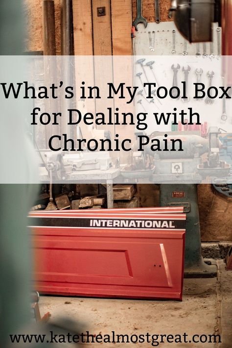 Living with chronic pain can be difficult for a wide variety of reasons, but dealing with chronic pain on a day-to-day basis is really tricky. In this post, a long-time chronic pain patient shares what's in her tool box for dealing with chronic pain. Living With Chronic Pain, Crps Awareness, Chronic Pain Management, Chronic Pain Relief, Polycystic Ovarian Syndrome, Spoonie Life, Fatigue Syndrome, Manifestation Board, Invisible Illness