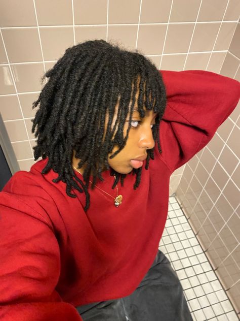 Twists With Bangs For Black Women, Dreads With Bangs Black Women, Mini Twists With Bangs, Dread Bangs, Wolfcut Locs, Loc Bangs, Locs With Bangs, Mini Locs, Twisted Bangs