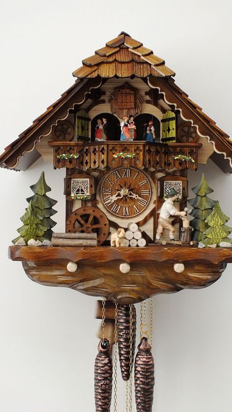 Black Forest Clocks Germany | Cuckoo Clock- Black Forest Germany Black Forest Cuckoo Clock, German Cuckoo Clock, Coo Coo Clock, Black Forest Germany, Grandfather Clocks, Cuckoo Clocks, Cool Clocks, Time Keeper, Time Clock