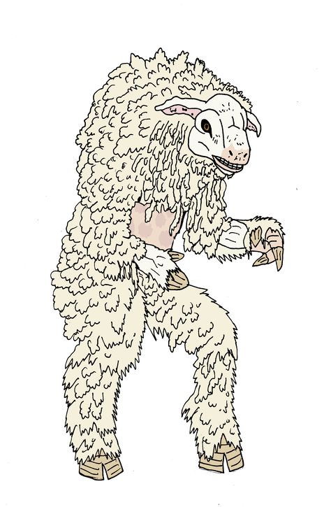 Replace demons with humanoid sheep monsters Sheep Humanoid, Sheep Monster, Dnd Ideas, Black Sheep, Character Inspiration, Art Inspo, Sheep, Fantasy Art, Hair Styles