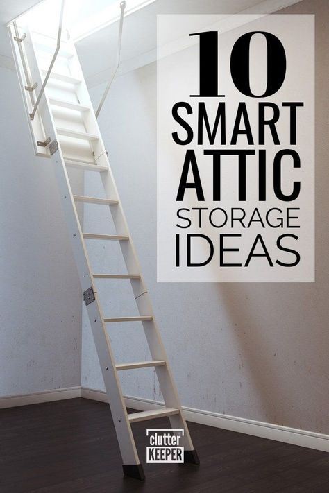 Completely gut and organize your attic storage organization. With this guide, you'll discover massive amounts of unused space and how to protect your memories. These easy DIY attic storage solutions are prefect for finished and unfinished attics big or small. #ClutterKeeper Diy Attic Storage, Attic Storage Ideas, Attic Storage Organization, Attic Transformation, Attic Storage Solutions, Unfinished Attic, Attic Organization, Basement Organization, Finished Attic