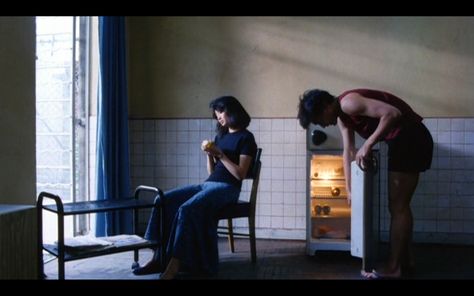 Wong Gok ka moon (As Tears Go By), by Wong Kar Wai As Tears Go By 1988, As Tears Go By Wong Kar Wai, Inside Fridge, Wong Kar Wai, Chinese Aesthetic, Light Film, Cinematography, Good Movies, Tv Series