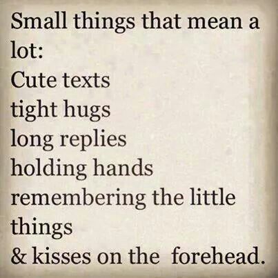 Small things are nice Forehead Kiss, Kissing Quotes, Tight Hug, Forehead Kisses, Life Is Tough, Creative Images, Cute Texts, Lesson Quotes, All You Need Is Love