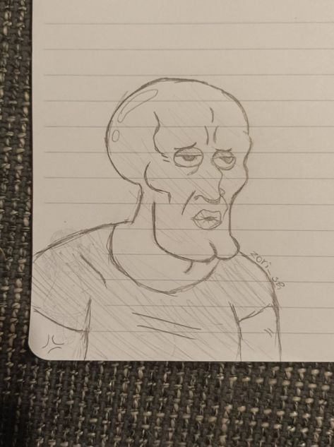 yo this is a sketch of a handsome, handsome man 😍 How To Draw Handsome Squidward, Handsome Squidward Drawing, Handsome Squidward, Drawing Ideas List, Handsome Man, Doodle Drawings, Drawing Tips, Drawing Inspiration, Drawing Ideas