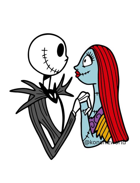 Jack & Sally SVG file Perfect for cups Jack Sally And Zero Drawing, Jack And Sally Cartoon, Jack And Sally Holding Hands, Jack And Sally Embroidery, Chibi Jack Skellington, Sally And Jack Pumpkin Painting, Jack Skellington Clipart, Jack And Sally Drawing Easy, Sally And Jack Drawing