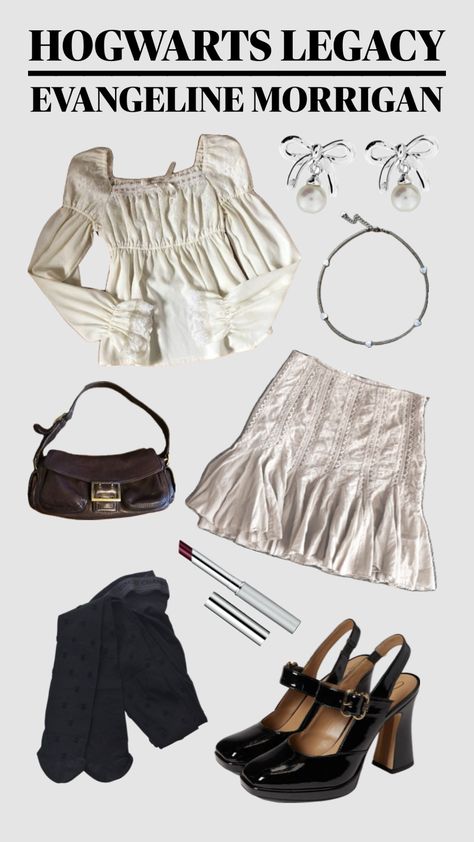 outfit (hogwarts legacy dr) - #vibes #aesthetic #collageart #outfit #shifting Hogwarts Dr Outfits, Hogwarts Legacy Outfits, Outfit Shifting, Hogwarts Dr, Hogwarts Legacy, Hogwarts