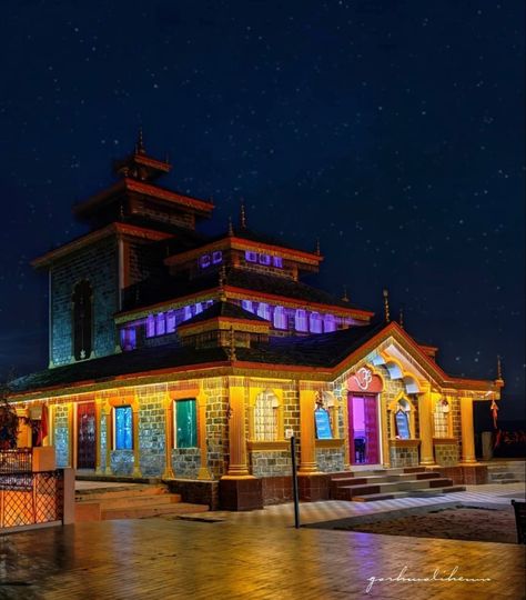 Surkanda Devi Temple is the highest point in the area, located at a height of 3021 mt on the top of a hill. Situated at an elevation of 3, 030 m above sea level near the village Kaddukhal, the temple of Surkanda Devi is a lovely place to visit. The temple is famous for its architectural marvel and the verdant surroundings. Visitors can go up to Kaddu Khal (Devasthali) by bus or by car from where the temple is about 2 km on foot. It is situated about 35 km from Mussoorie and 11 km from Dhanaulti. Surkanda Devi Temple, Surkanda Devi, Devi Temple, Wallpaper Photo Gallery, By Bus, Mussoorie, Wallpaper Photo, Place To Visit, A Hill