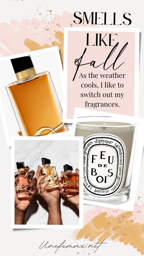 The best fall fragrances for body & home. The only perfume I'm wearing now. YSL Libre fragrances. The best scented candles for home. Fall Perfumes For Women 2023, Fall Scents Perfume, Best Fall Perfumes For Women, Autumn Perfumes For Women, Fall Winter Perfumes, Ysl Libre, Best Scented Candles, Fall Fragrance, Fragrance Gift