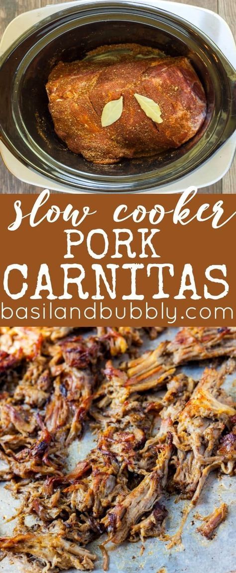 Carnitas Crockpot, Slow Cooker Pork Carnitas, Pork Carnitas Recipe, Pork Carnitas Slow Cooker, Carnitas Recipe, Pork Carnitas, Slow Cooker Pork, Crock Pot Cooking, Easy Slow Cooker