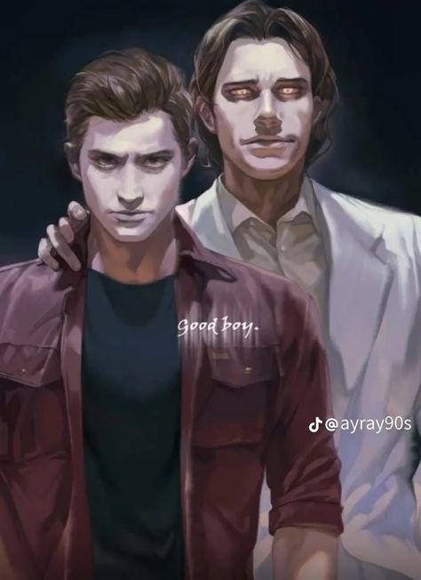 Supernatural Lucifer, Supernatural Fanfiction, Supernatural Drawings, Werewolf Stories, Supernatural Fan Art, Supernatural Art, Supernatural Pictures, Winchester Supernatural, Sam Dean