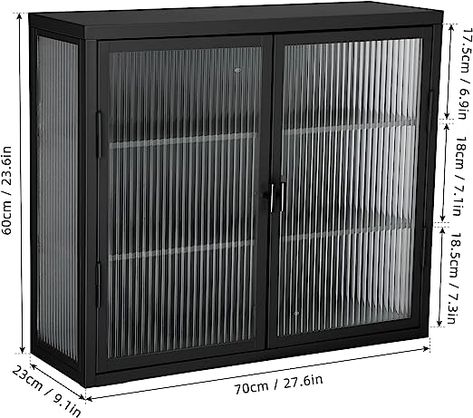 Amazon.com: Retro Style Haze Double Glass Door Wall Cabinet with Detachable Shelves for Office, Dining Room,Living Room, Kitchen and Bathroom Mint Green : Home & Kitchen Shelves For Office, Glass Door Wall, Wall Mounted Bathroom Cabinets, Double Glass Doors, Hanging Cabinet, Glass Cabinets Display, Bathroom Wall Cabinets, Tempered Glass Door, Office Dining Room