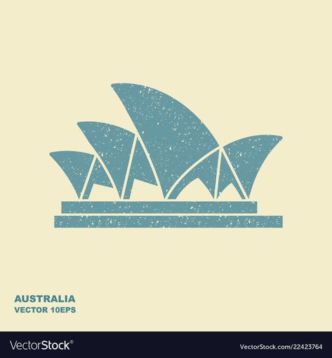 stylized icon in flat style Vector Image Sydney Opera House Illustration, Logo Online Shop, Buddhist Art Drawing, Photo Portraits, Building Sketch, Soccer Birthday, House Sketch, House Illustration, House Vector