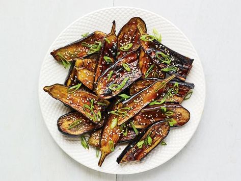 Gochujang Glazed Eggplant, Fairy Tail Eggplant Recipes, Eggplant Gochujang, Gochujang Eggplant, Best Cucumber Salad, Cucumber Salad Recipes, Glazed Eggplant, Cucumber Salads, Light Lunches