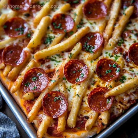 Pizza Dipping Sauce, Crispy Fries, Family Snacks, Pizza Fries, Frozen French Fries, Fresh Potato, Marinara Sauce Homemade, Crispy Fry, Baked Fries