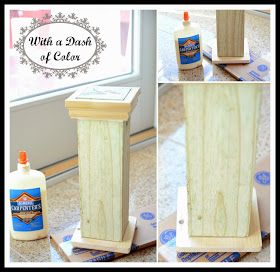 With a Dash of Color: Column Pedestals Plant Pedestal, Diy Pedestal, Hobby Lobby Furniture, Barn Wood Crafts, Candle Pedestal, Diy Rustic Decor, Diy Display, Savvy Southern Style, Wooden Posts