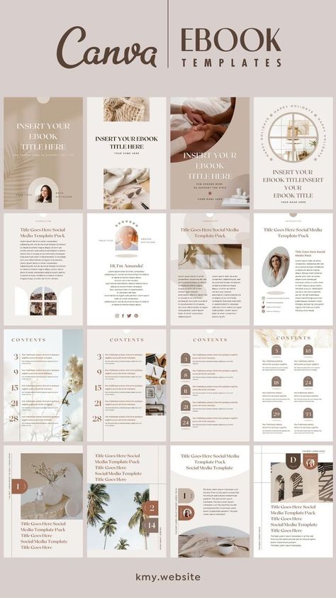 eBook PDF A4 & US Letter Templates Canva Shadow Pdf Template Design, Pdf Design Ideas, Canva Pro Templates, E-book Design, A4 Template Design, Ebook Designs Layout, Project Work Design, Canva Layout Ideas, E Book Design